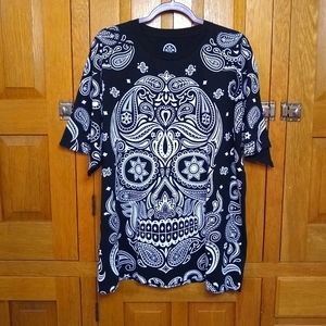DOM black sugar skull t shirt